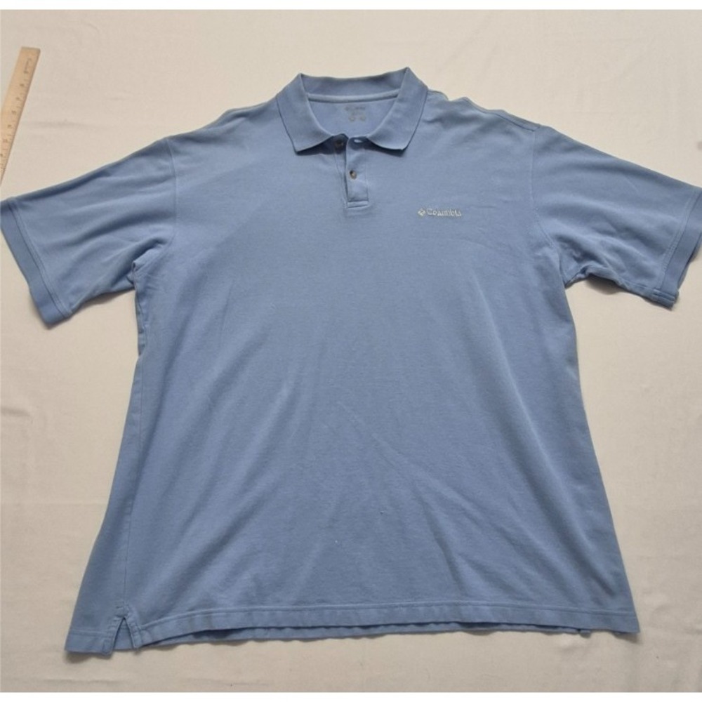 Colombia men's‎ baby Blue short sleeve Polo shirt No Size Tag